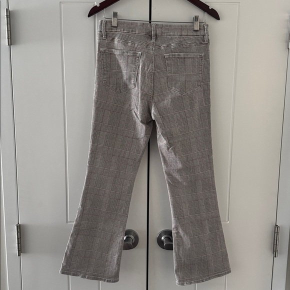 FRAME Le Crop Mini Boot Jeans – Glen Plaid, Size 29 - Picture 5 of 12